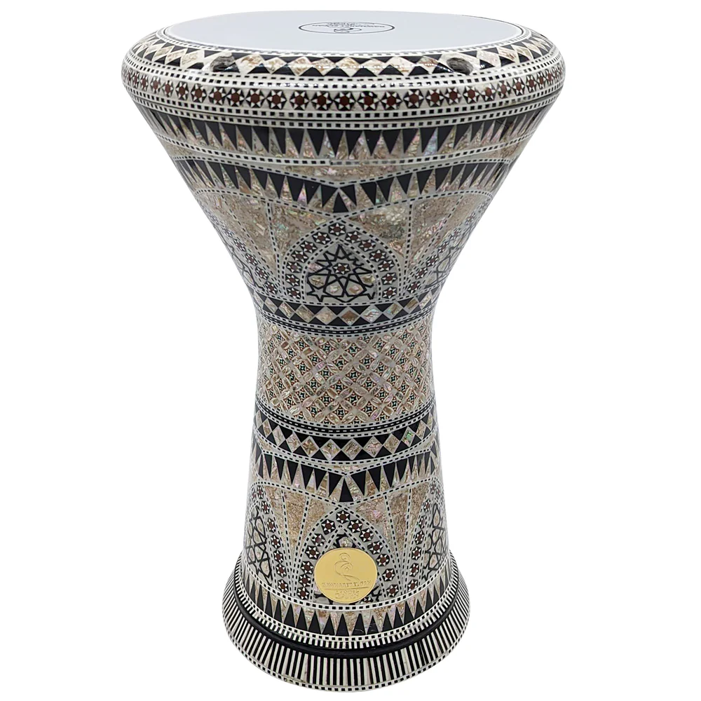 The Mid Brown Egyptian Harper New Generation Darbuka Doumbek Drum.