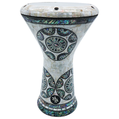 Heavy White Egyptian Hazel New Generation Zaza Percussion Darbuka Doumbek Drum.