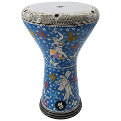 The Heavy Blue Egyptian Luna New Generation - Zaza Percussion Darbuka Doumbek Drum.