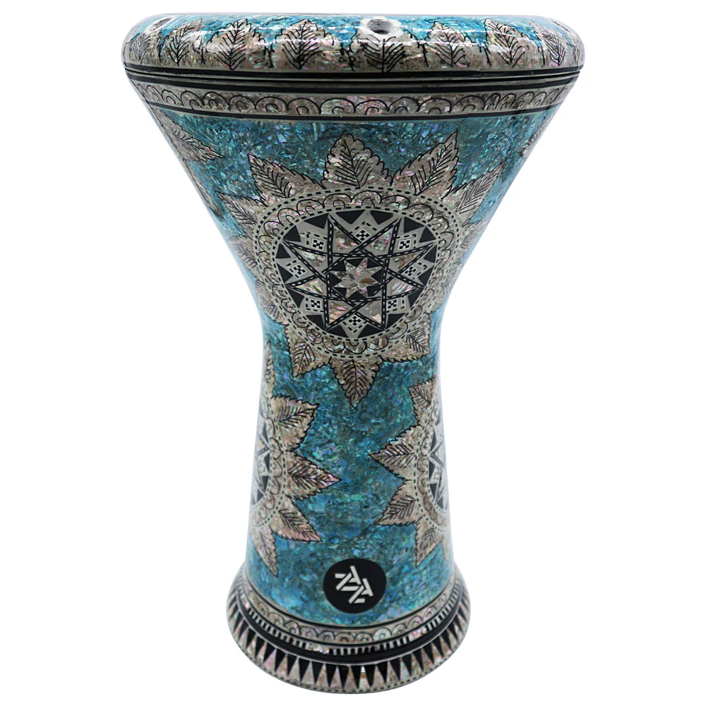 The Mid Blue Egyptian Olivia New Generation - Zaza Percussion Darbouka Doumbek Drum.