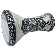 Heavy White Egyptian Georgia New Generation Zaza Percussion Darbuka Doumbek Drum.