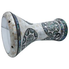 Heavy White Egyptian Hazel New Generation Zaza Percussion Darbuka Doumbek Drum.