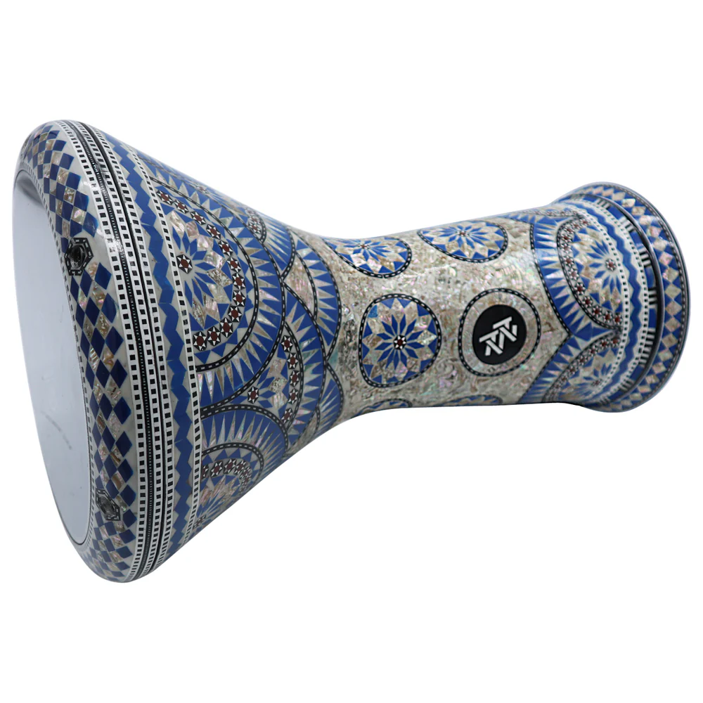 The Light Blue Egyptian Hannah New Generation - Zaza Percussion Darbuka Doumbek Drum.